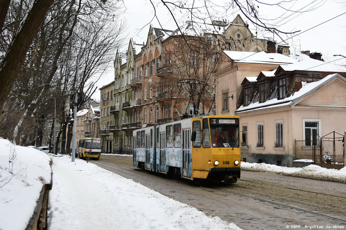 Львов, Tatra KT4SU № 1145