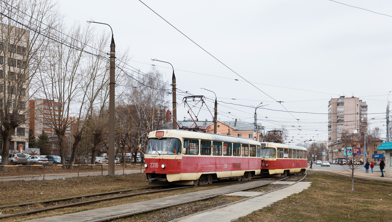 Ижевск, Tatra T3SU № 2316