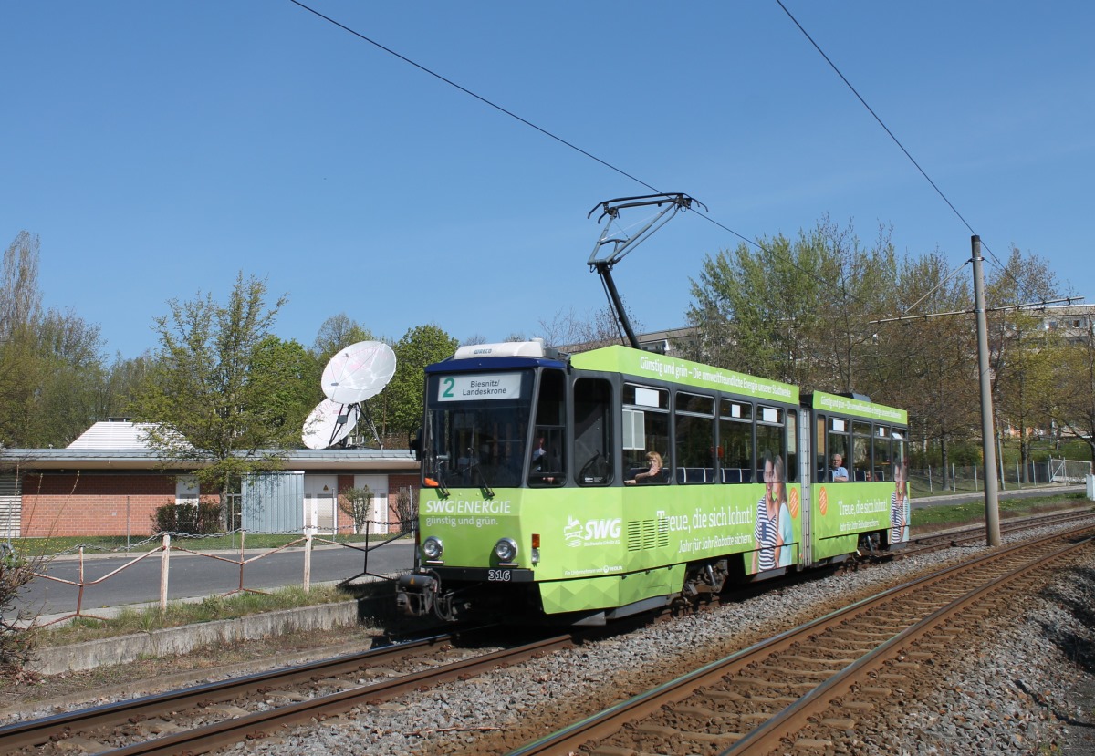 Гёрлиц, Tatra KT4DC № 316