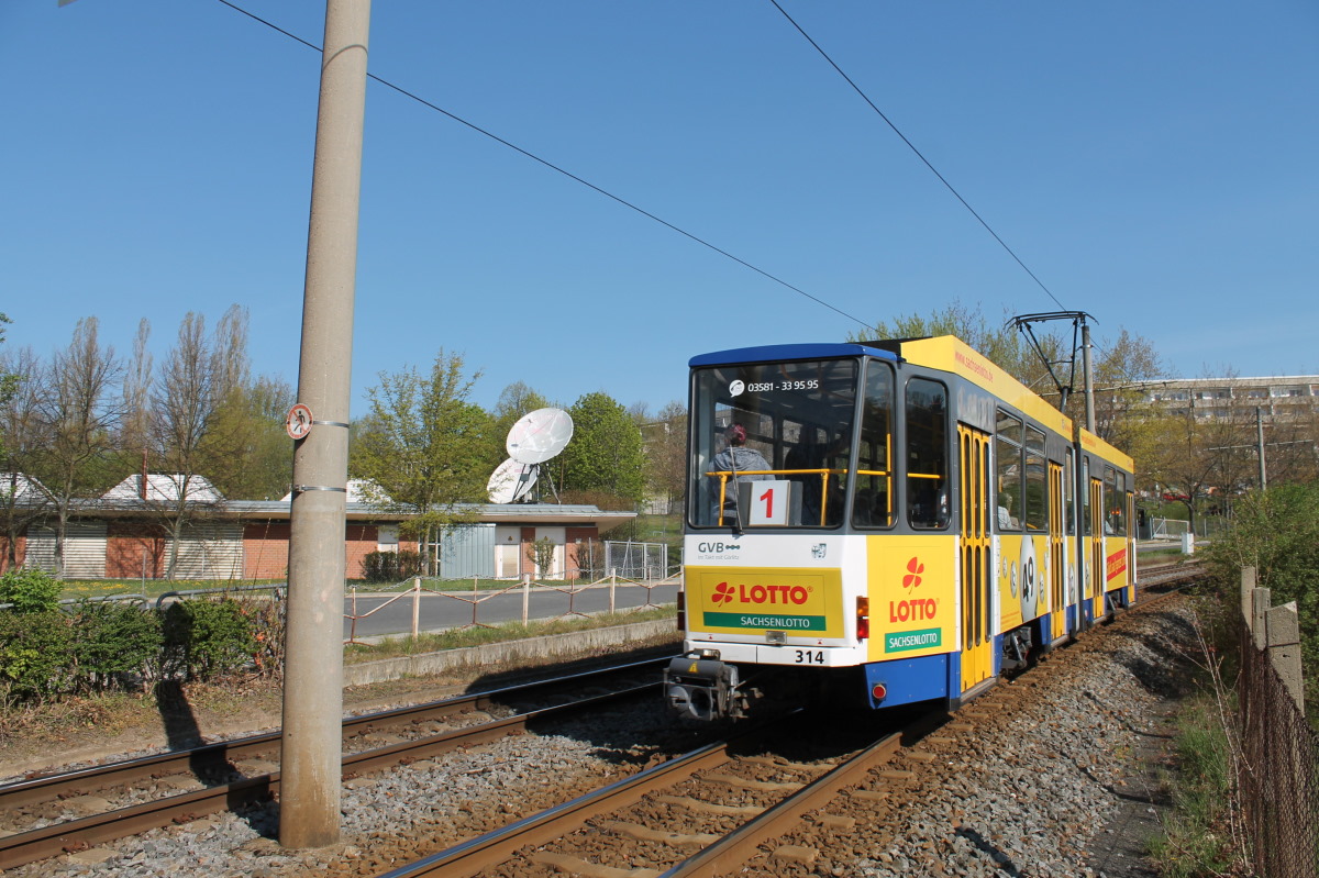 Гёрлиц, Tatra KT4DC № 314