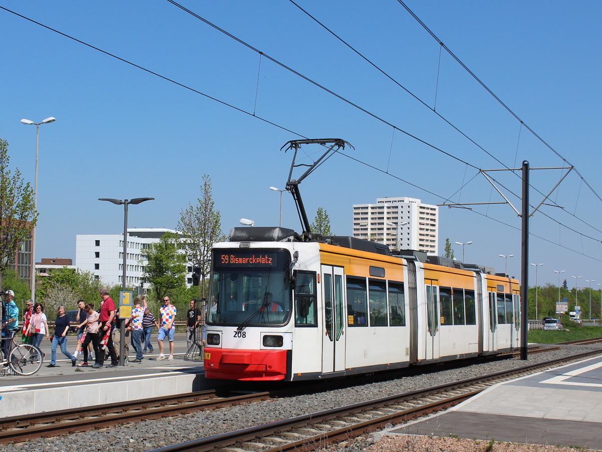 Mainz, Adtranz GT6M-ZR № 208