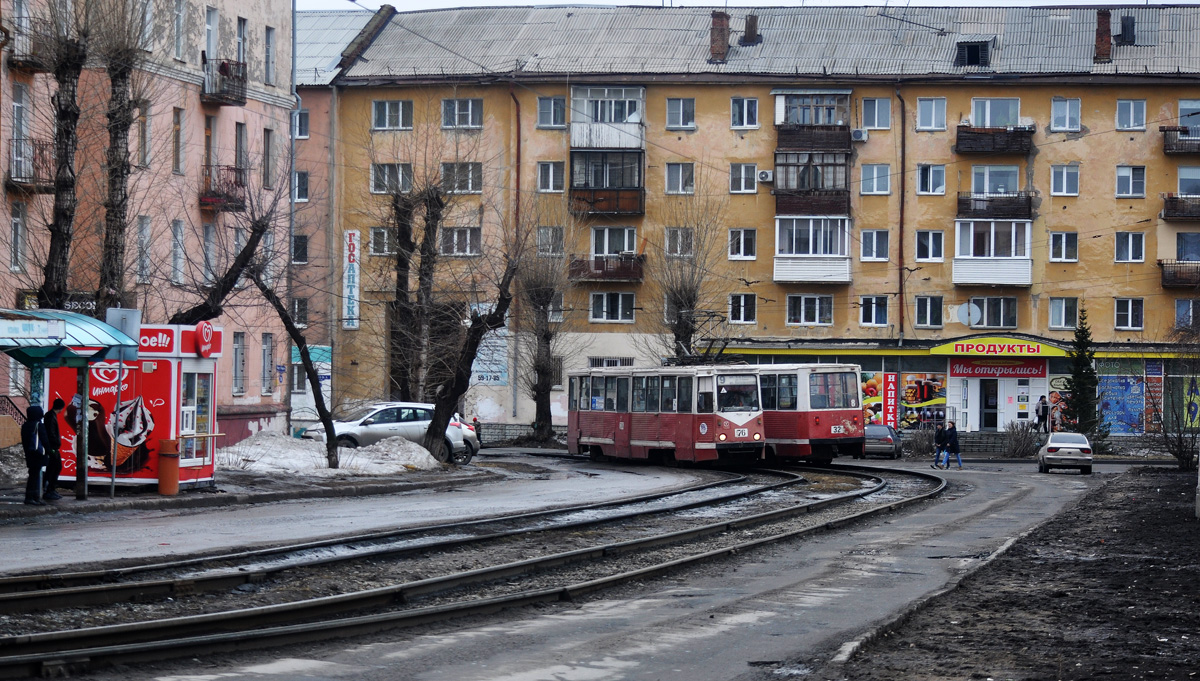 Омск, 71-605 (КТМ-5М3) № 76; Омск — Трамвайные линии — Левый Берег Оми