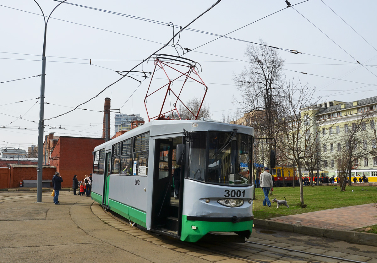 Moskau, 71-135 (LM-2000) Nr. 3001; Moskau — Parade to 120 years of Moscow tramway on April 20, 2019
