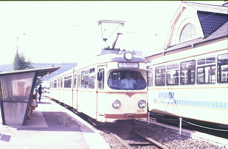 Rhein-Neckar, Duewag ET12 Br. 1019