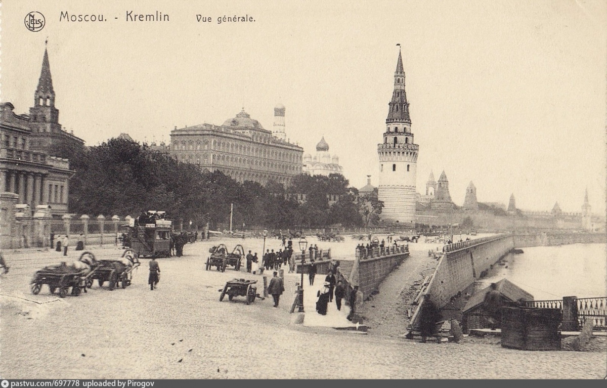 Moskva — Historical photos — horse cars (1872-1912)
