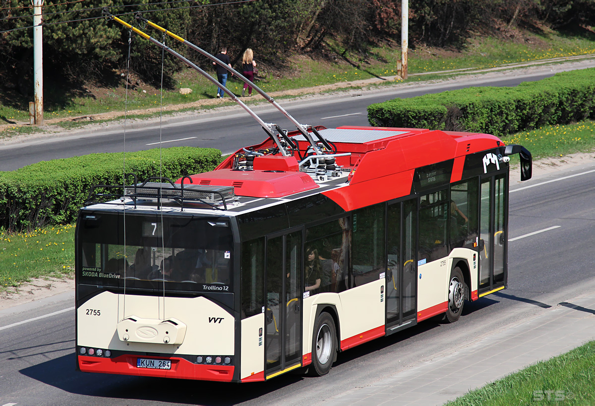 Вильнюс, Solaris Trollino IV 12 Škoda № 2755