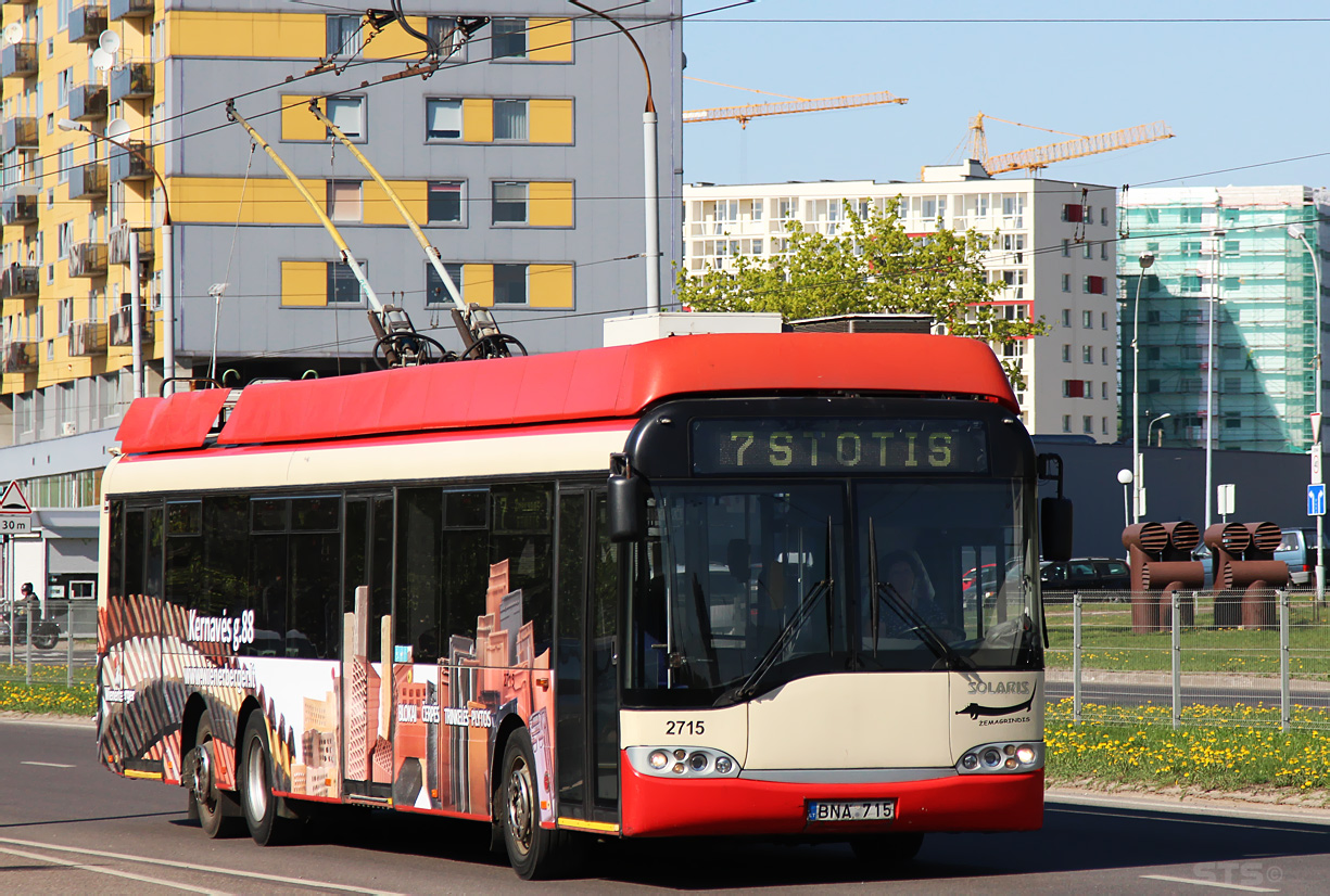 Вильнюс, Solaris Trollino II 15 AC № 2715