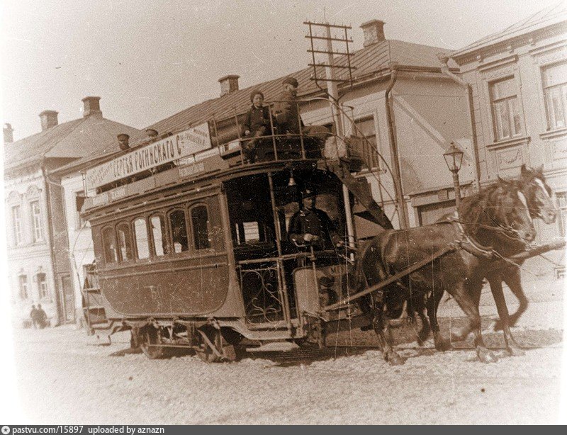 Maskva, Horse car nr. 50; Maskva — Historical photos — horse cars (1872-1912)