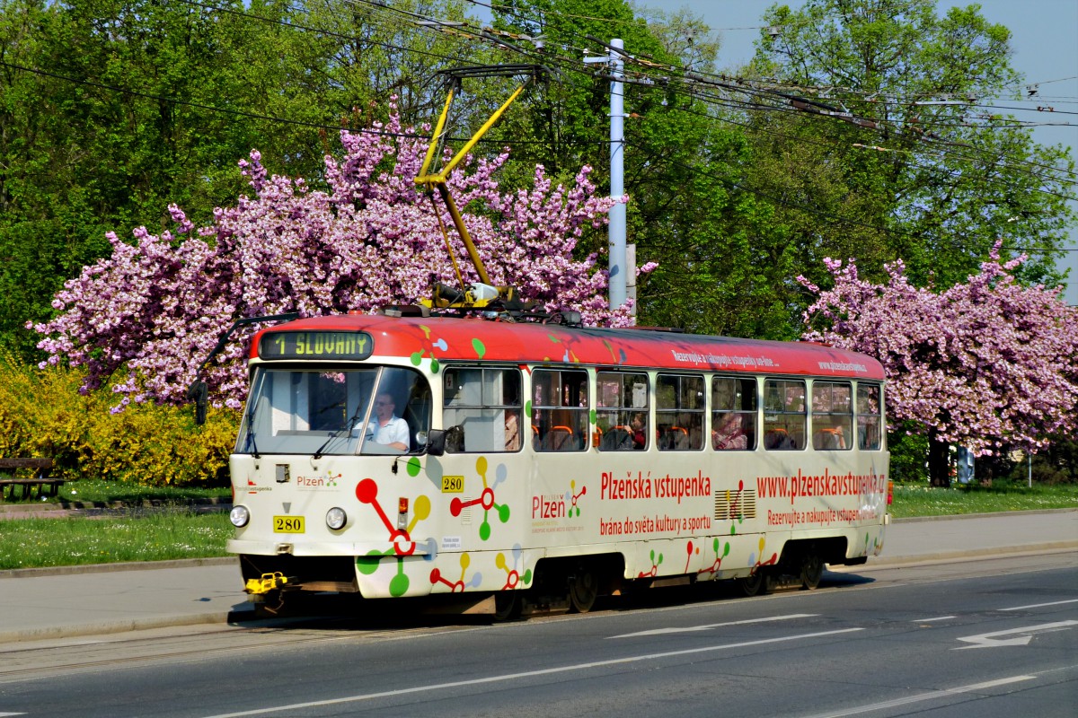Пльзень, Tatra T3R.P № 280