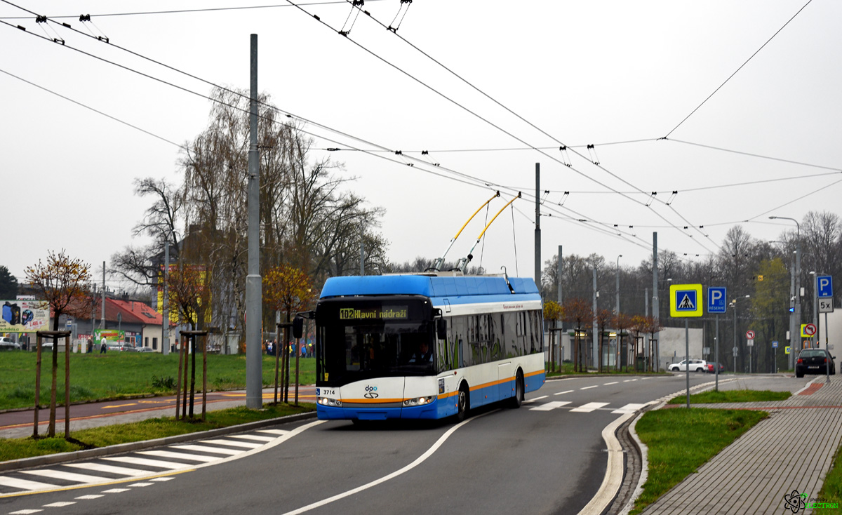 Острава, Solaris Trollino III 12 AC № 3714