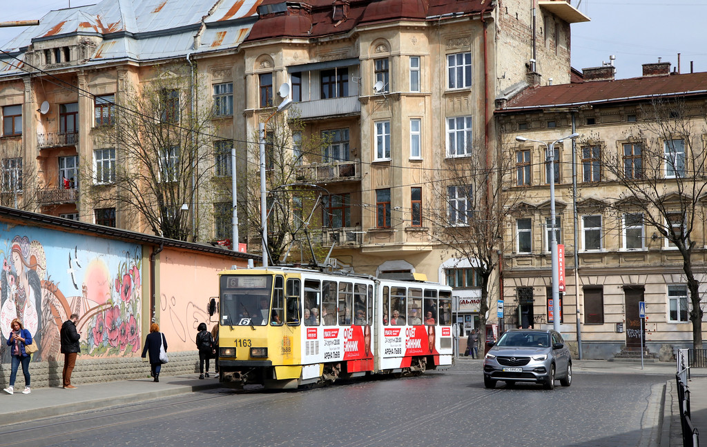 Львов, Tatra KT4D № 1163