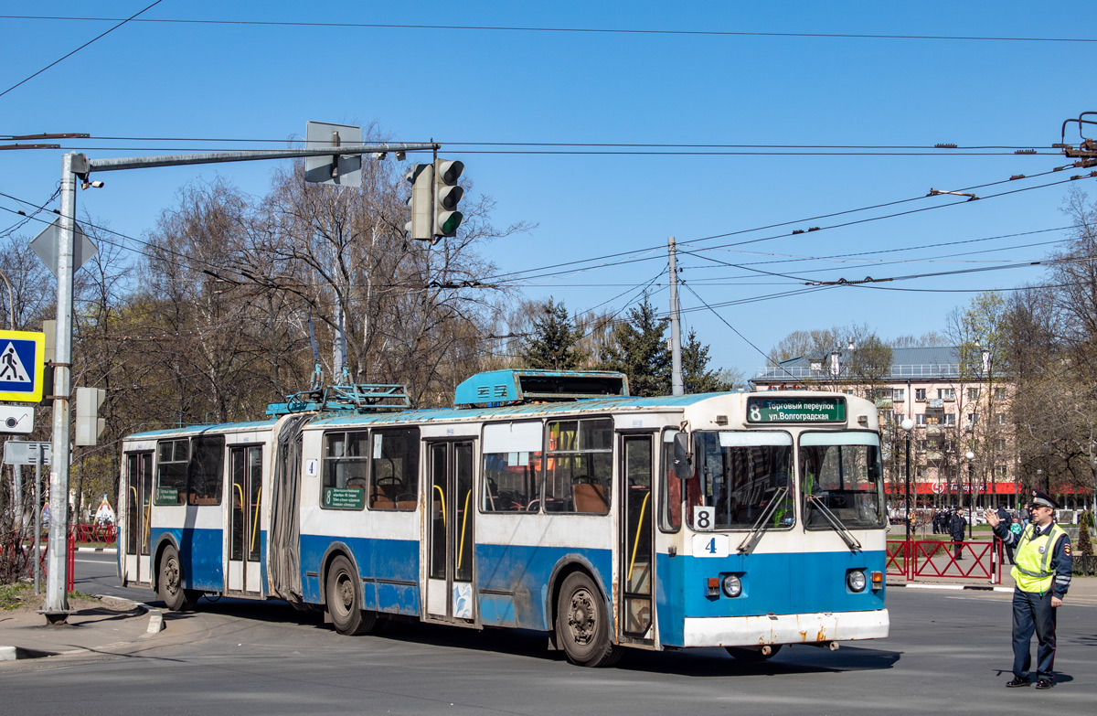 Ярославль, Тролза-62052.02 [62052В] № 4; Ярославль — 01.05.2019 Троллейбусные заграждения на период проведения Первомайских демонстраций