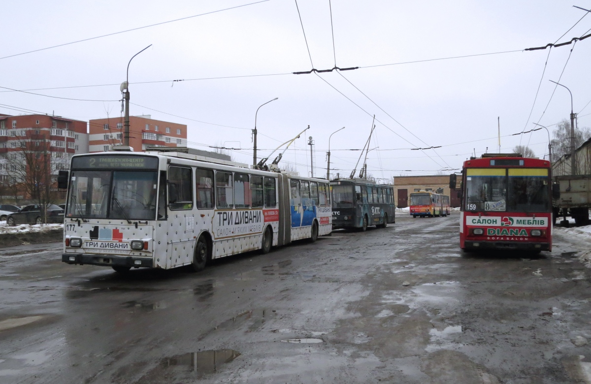 Тернополь, Škoda 15Tr13/7M № 177; Тернополь, Škoda 15Tr02/6 № 159
