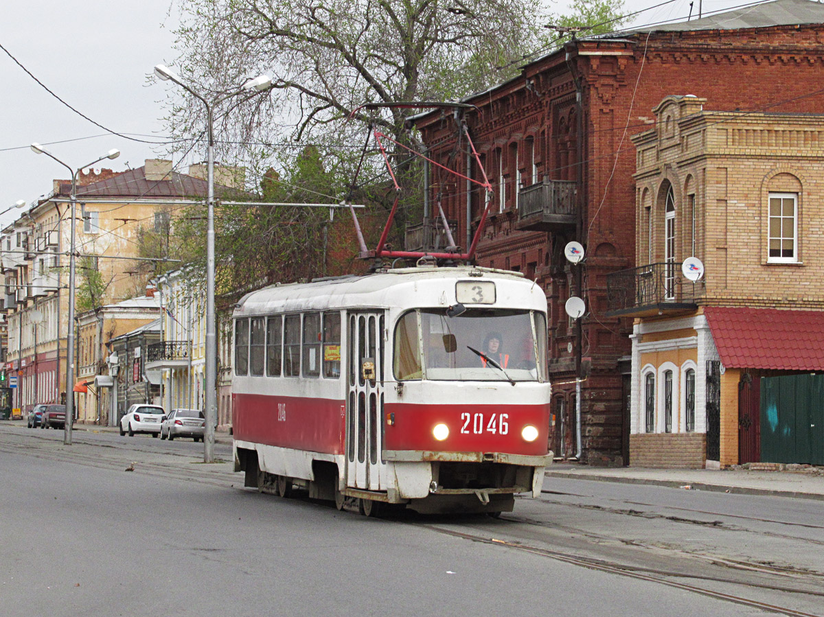 Самара, Tatra T3SU (двухдверная) № 2046