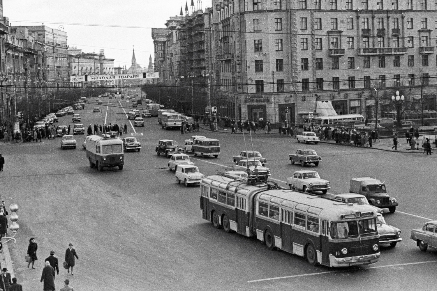 Москва, СВАРЗ ТС-1 № 16; Москва — Исторические фотографии — Трамвай и Троллейбус (1946-1991)