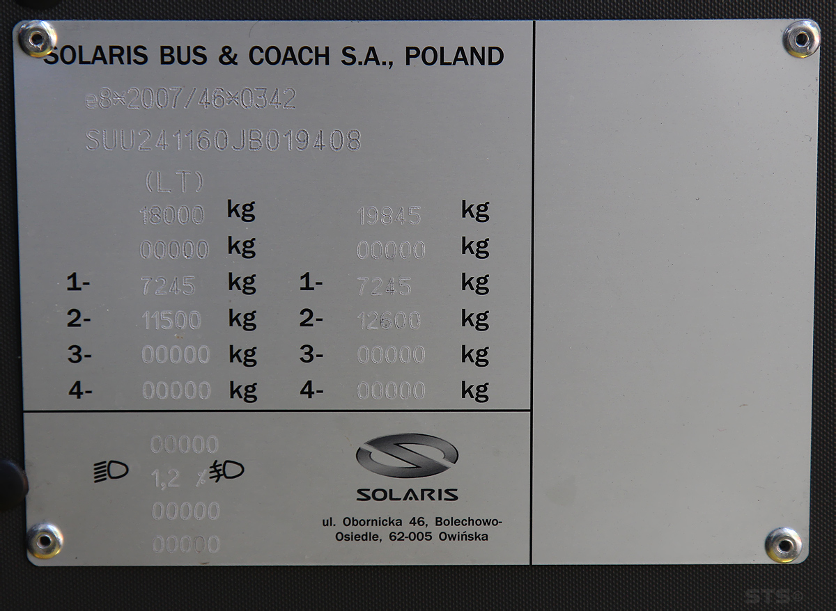 Vilnius, Solaris Trollino IV 12 Škoda č. 1730