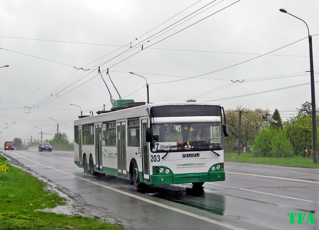 Луцьк, Богдан E231 № 203; Луцьк — Провідна неділя, маршрути на с. Гаразджа