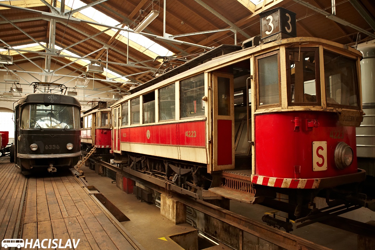 Прага, Tatra T3 № 6336; Прага, Ringhoffer DSM № 4223