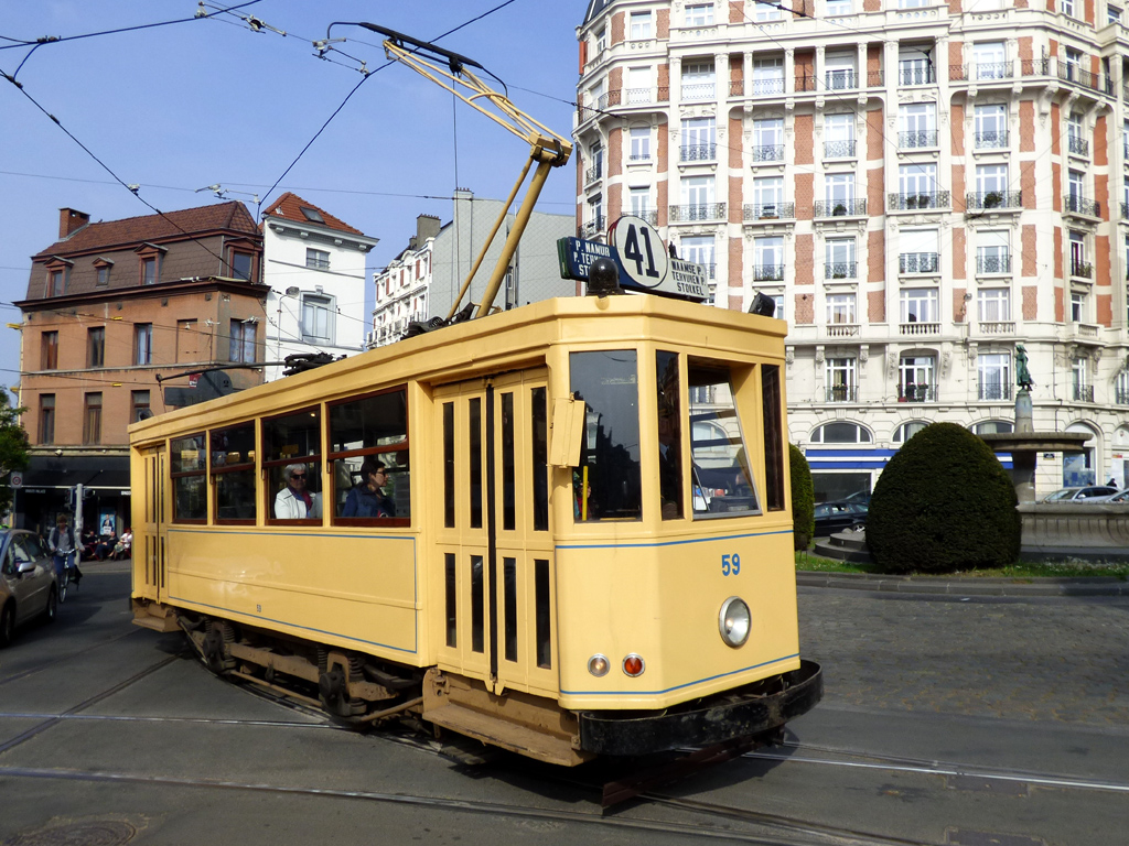 Brüsszel, T. B. Standard motor car — 59; Brüsszel — Festivities on the occasion of 150 years of tram (30/04/2019 — 05/05/2019)
