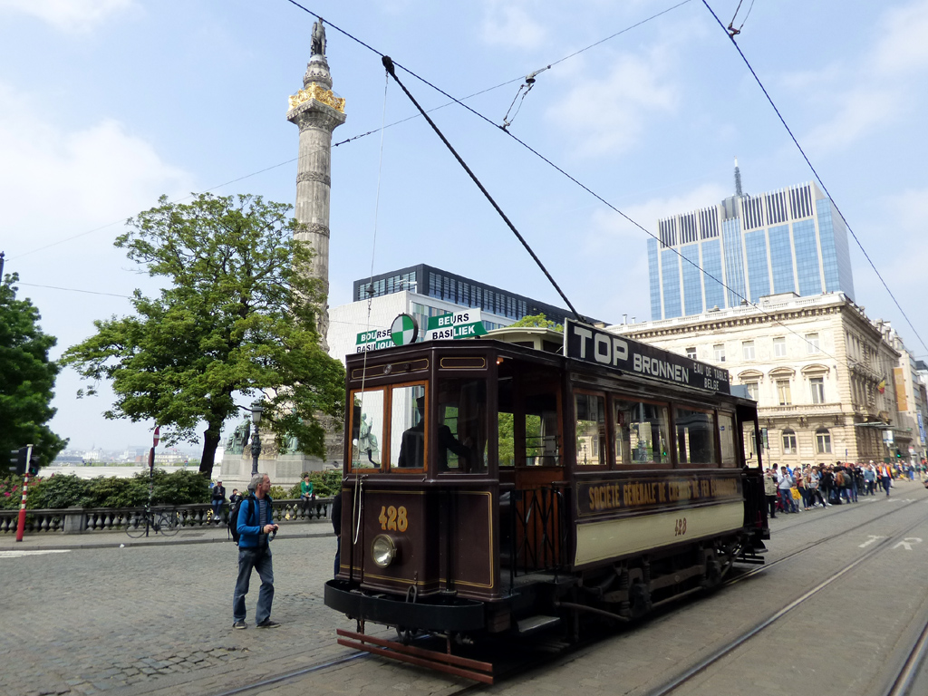 Брюссель, Двухосный моторный Nivelles № 428; Брюссель — Торжества по случаю 150-летия трамвая (30/04/2019-05/05/2019)