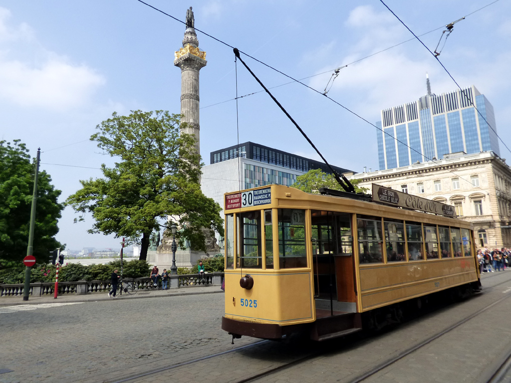 Брюссель, MIVB/STIB Series 5000 № 5025; Брюссель — Торжества по случаю 150-летия трамвая (30/04/2019-05/05/2019)