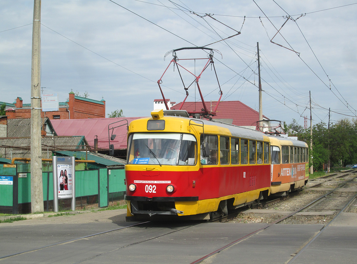 Краснодар, Tatra T3SU № 092