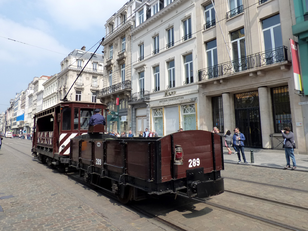 Brüsszel, 2-axle trailer car — 289; Brüsszel — Festivities on the occasion of 150 years of tram (30/04/2019 — 05/05/2019)