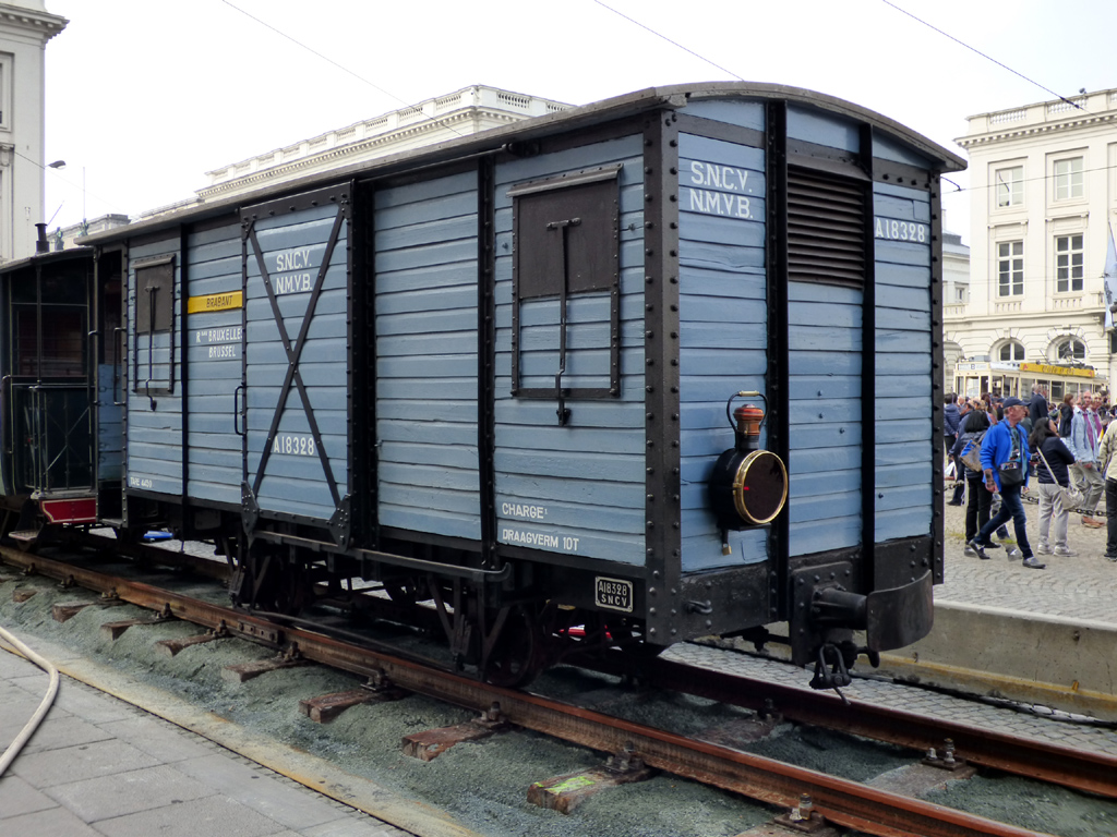 Тюэн, Двухосный грузовой прицеп № A.18328; Брюссель — Торжества по случаю 150-летия трамвая (30/04/2019-05/05/2019)