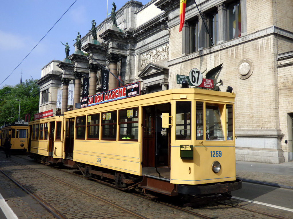 Brüsszel, T. B. Standard motor car — 1259; Brüsszel — Festivities on the occasion of 150 years of tram (30/04/2019 — 05/05/2019)