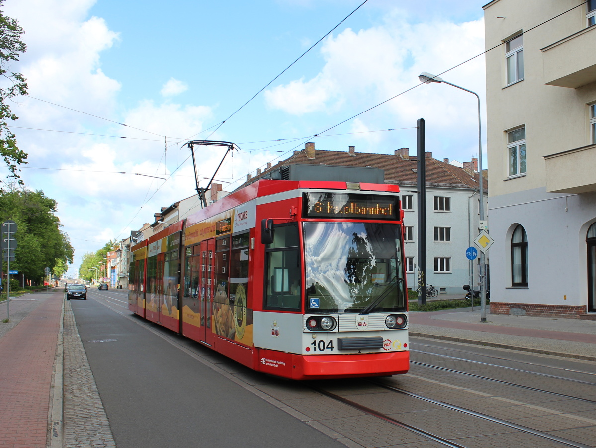 Brandenburg an der Havel, Duewag MGT6D Nr. 104