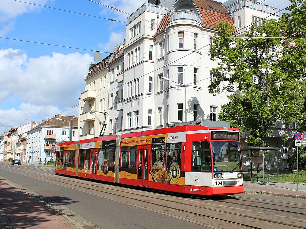 Brandenburg an der Havel, Duewag MGT6D # 104