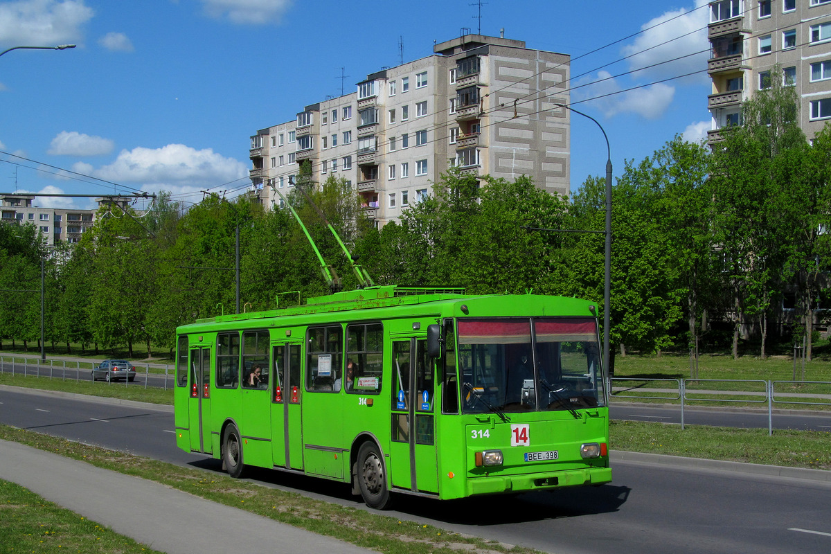 Каунас, Škoda 14Tr89/6 № 314