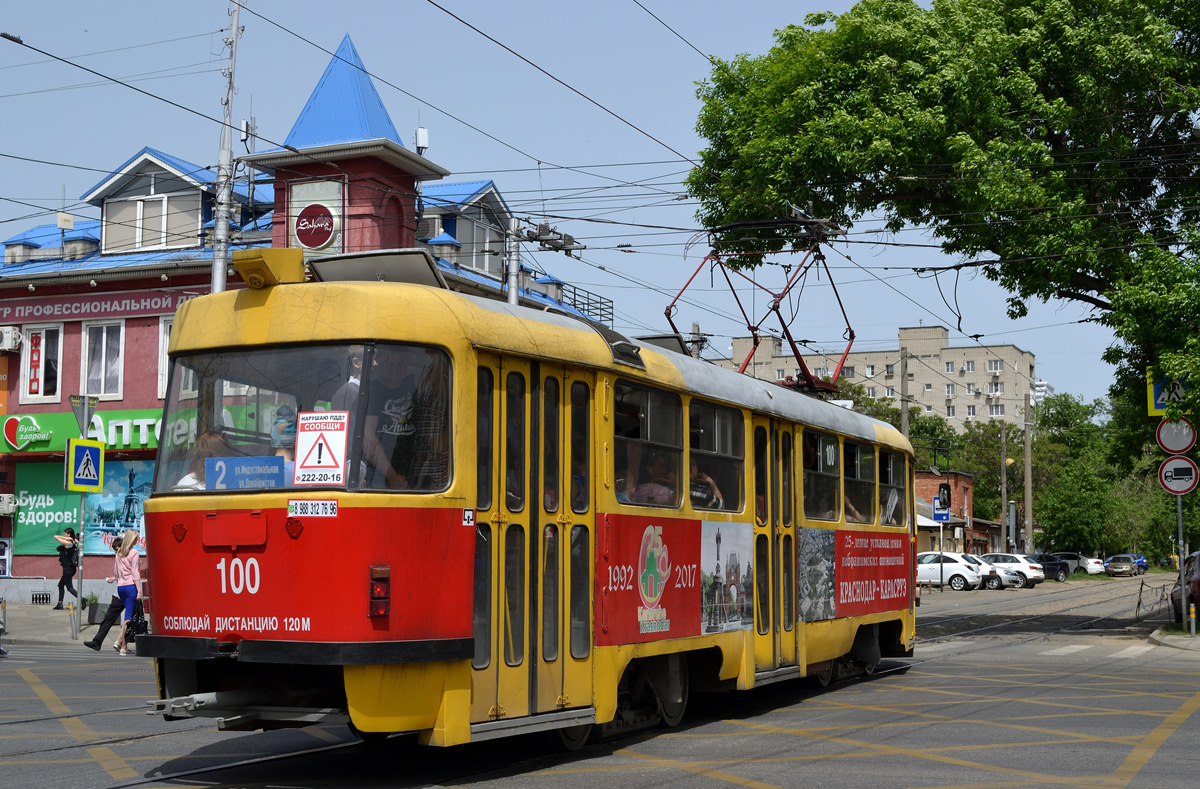 Краснодар, Tatra T3SU № 100