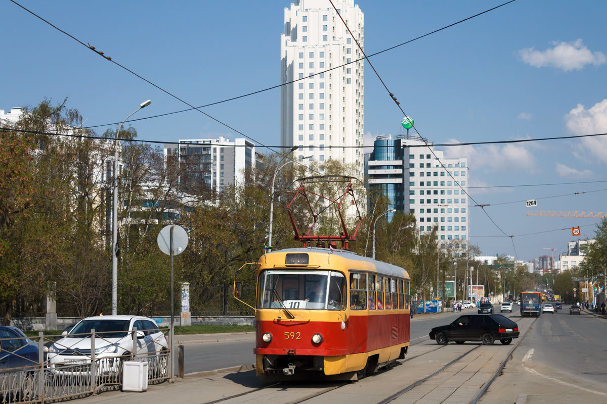 Екатеринбург, Tatra T3SU № 592