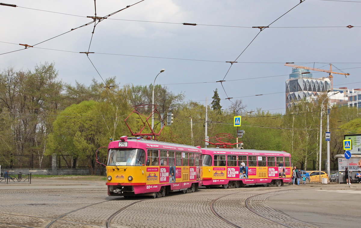Екатеринбург, Tatra T3SU № 330; Екатеринбург, Tatra T3SU № 329