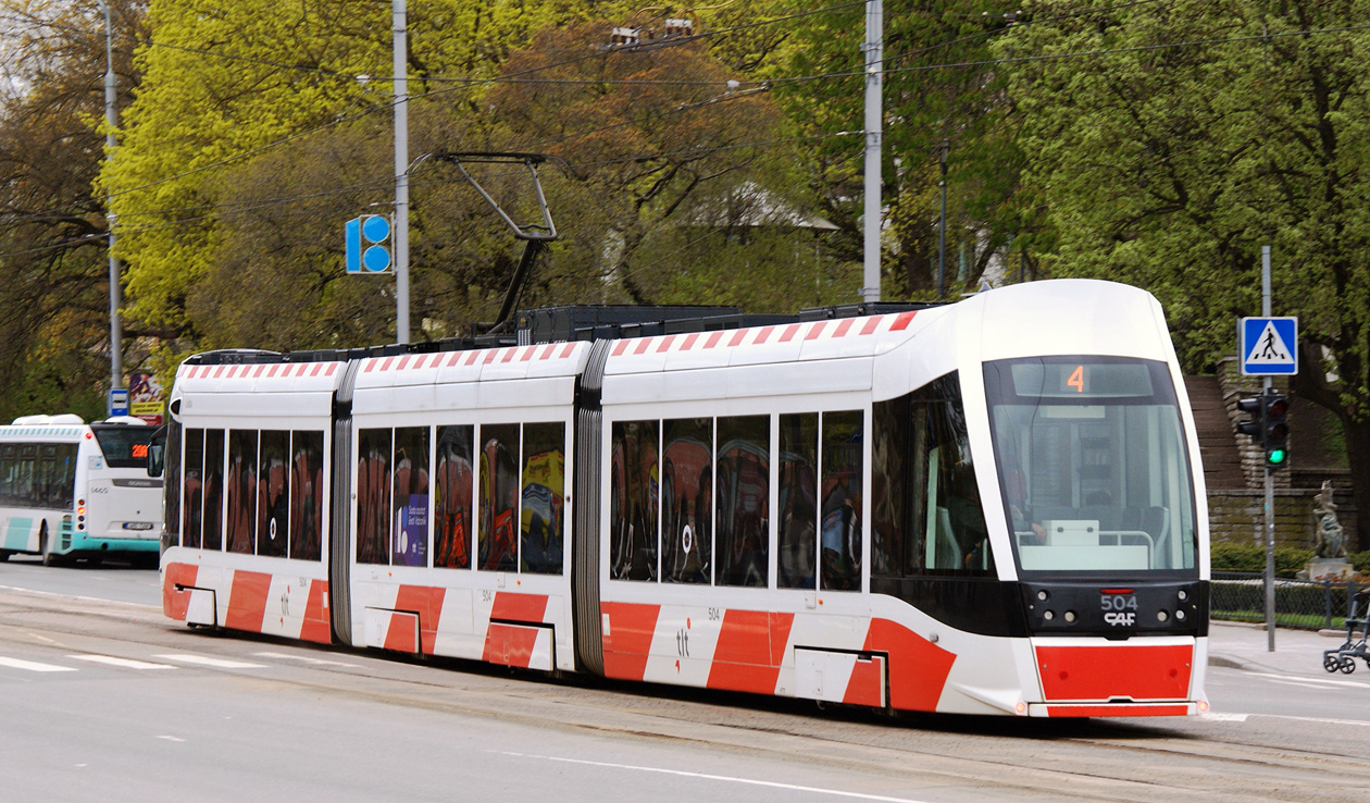 Таллин, CAF Urbos AXL № 504