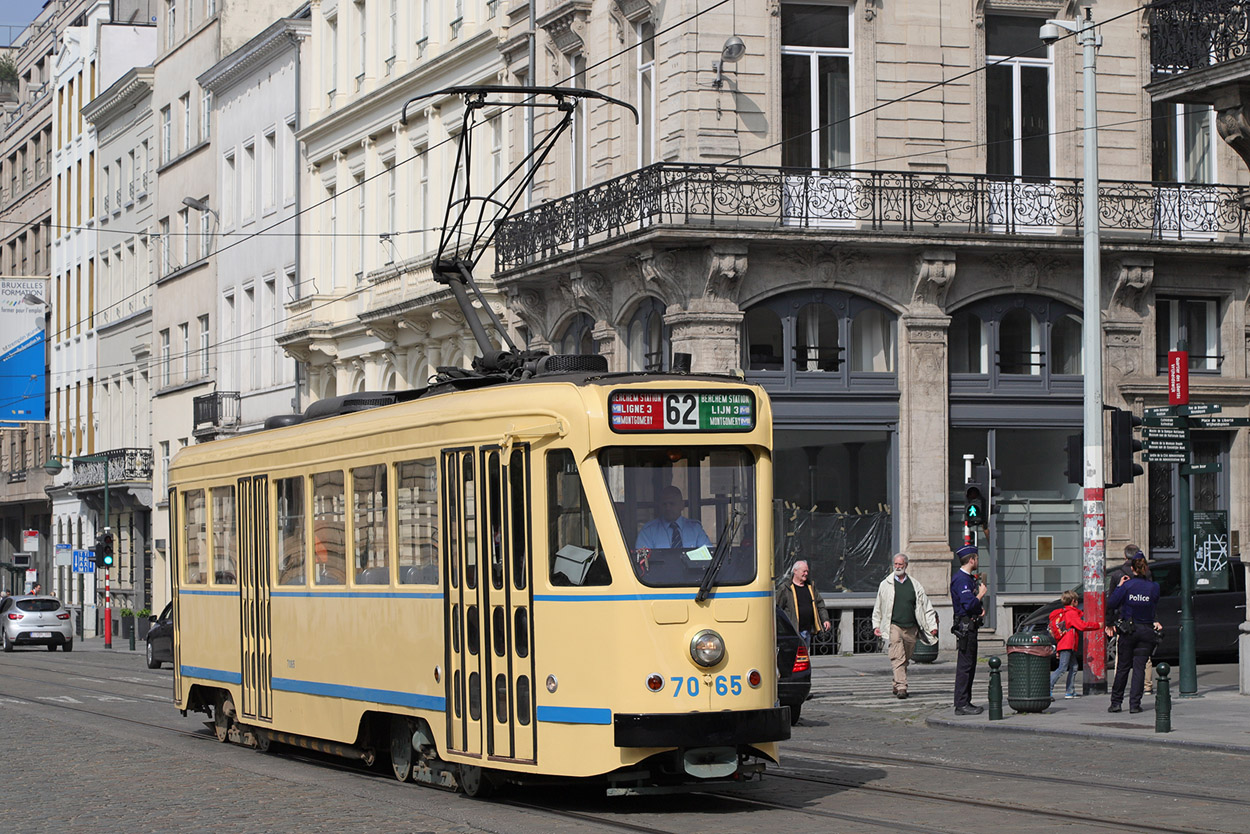 Brüssel, BN PCC series 7000 Nr. 7065; Brüssel — Festivities on the occasion of 150 years of tram (30/04/2019 — 05/05/2019)