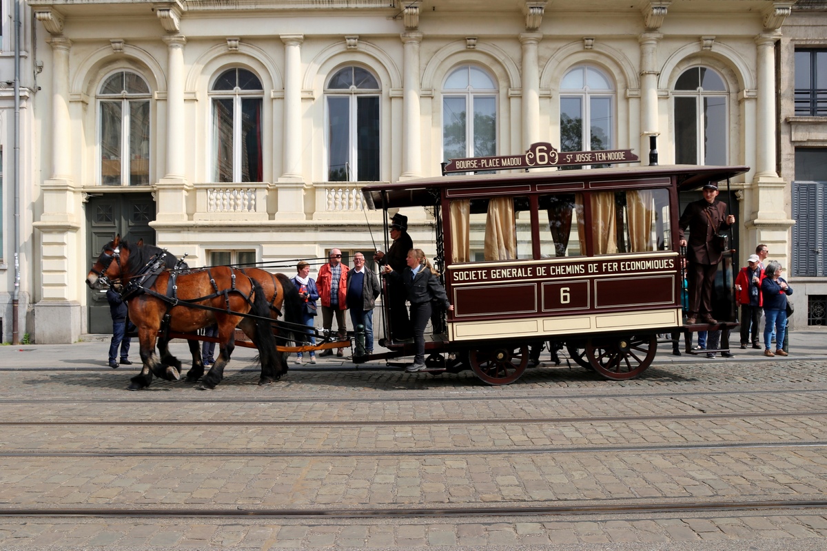 Брюссель, Конка № 6; Брюссель — Торжества по случаю 150-летия трамвая (30/04/2019-05/05/2019)