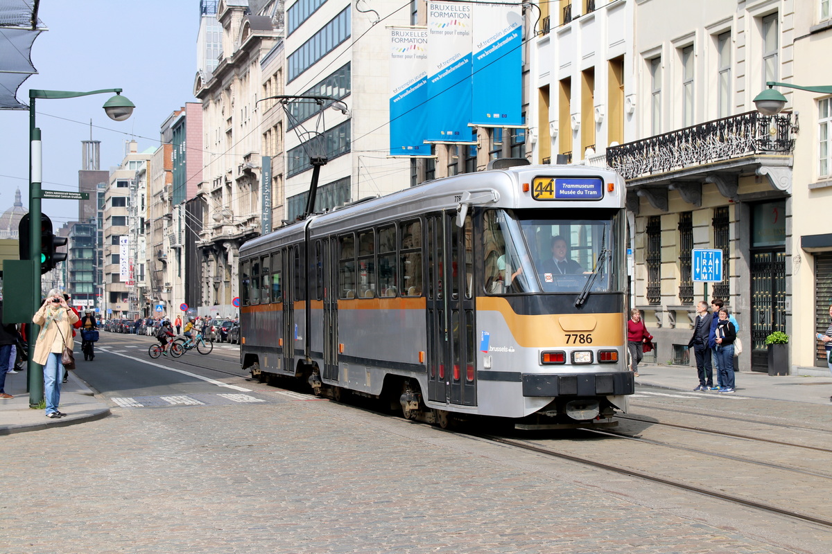 Brüssel, BN PCC series 7700 Nr. 7786; Brüssel — Festivities on the occasion of 150 years of tram (30/04/2019 — 05/05/2019)
