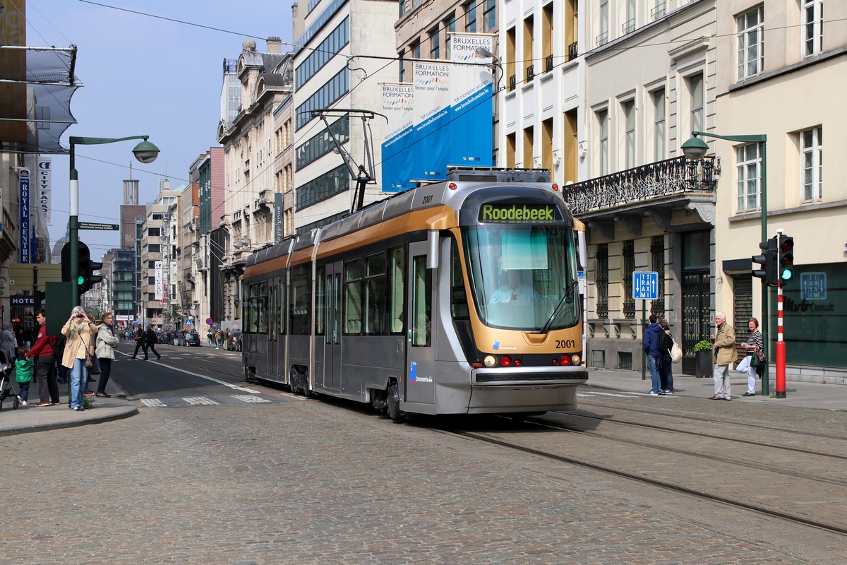 Брюссель, Bombardier T2000 № 2001; Брюссель — Торжества по случаю 150-летия трамвая (30/04/2019-05/05/2019)