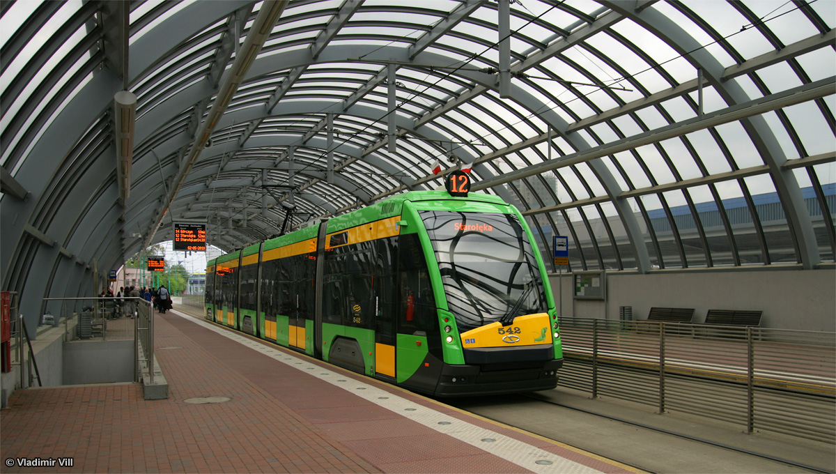 Poznań, Solaris Tramino S105p č. 542 Poznań, Solaris Tramino S105p č. 542
