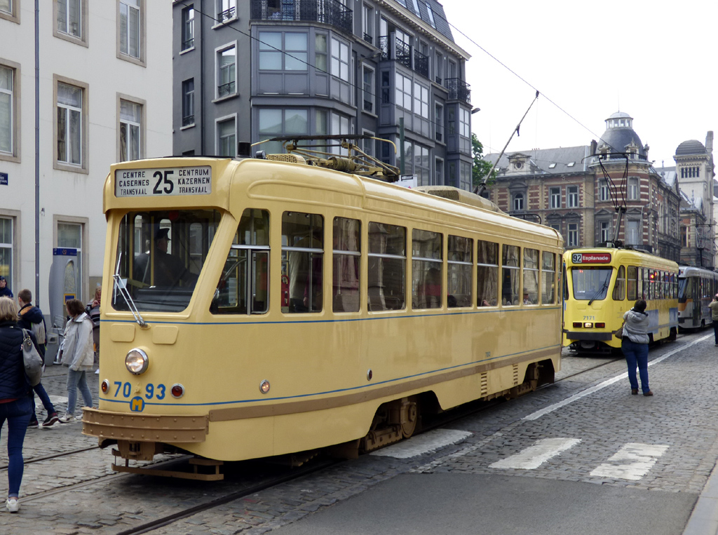 Brüssel, BN PCC series 7000 Nr. 7093; Brüssel — Festivities on the occasion of 150 years of tram (30/04/2019 — 05/05/2019)