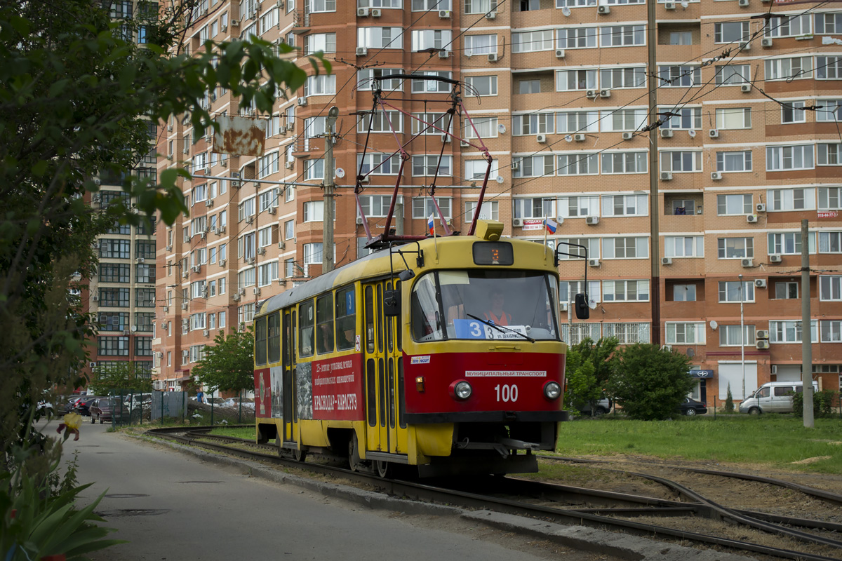 Краснодар, Tatra T3SU № 100