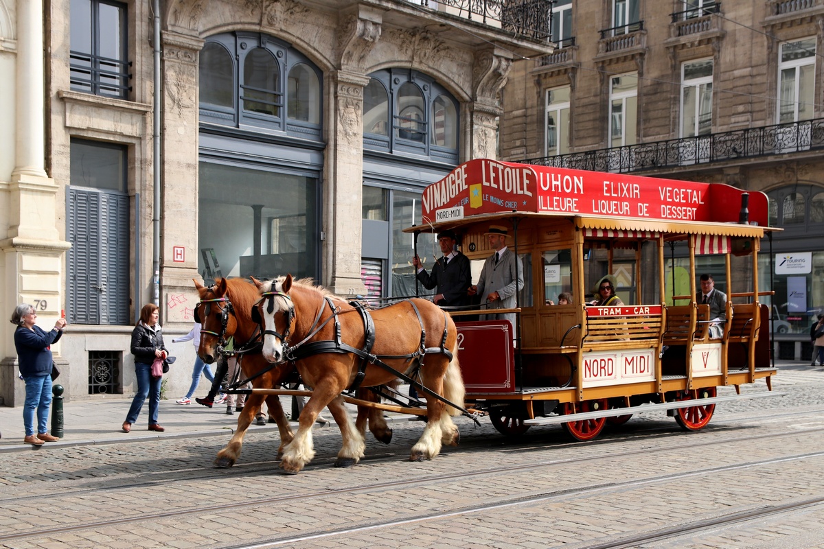 Brüssel, Horse car Nr. 2; Brüssel — Festivities on the occasion of 150 years of tram (30/04/2019 — 05/05/2019)