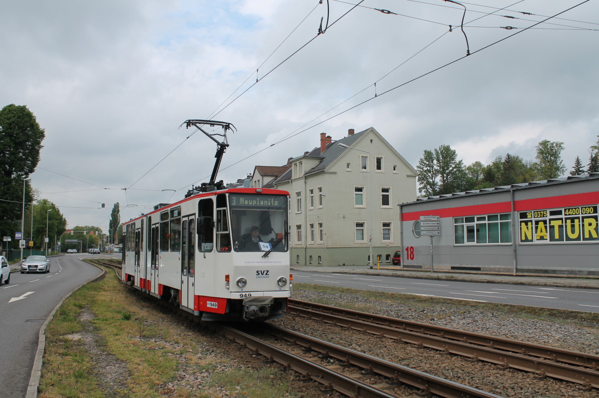 Цвиккау, Tatra KT4DMC № 949