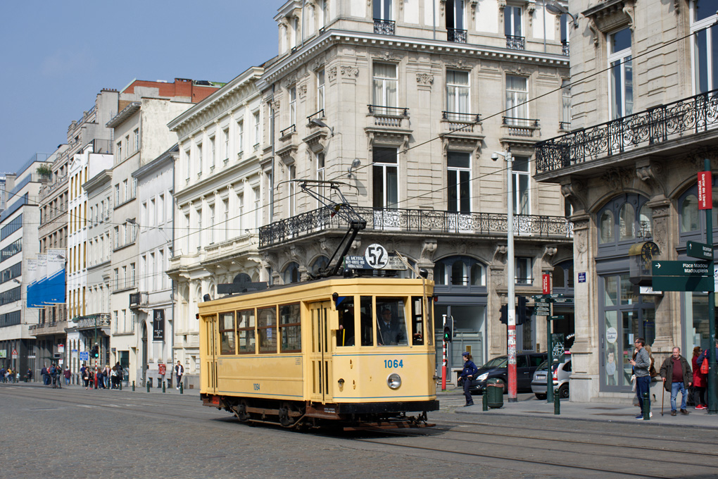Brussels, T. B. Standard motor car nr. 1064; Brussels — Festivities on the occasion of 150 years of tram (30/04/2019 — 05/05/2019)