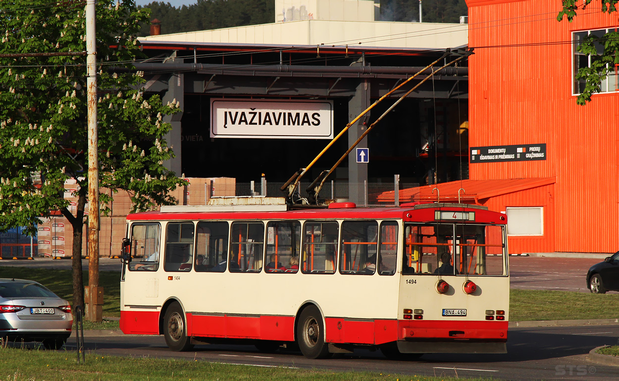 Вильнюс, Škoda 14Tr02/6 № 1494 Вильнюс, Škoda 14Tr02/6 № 1494