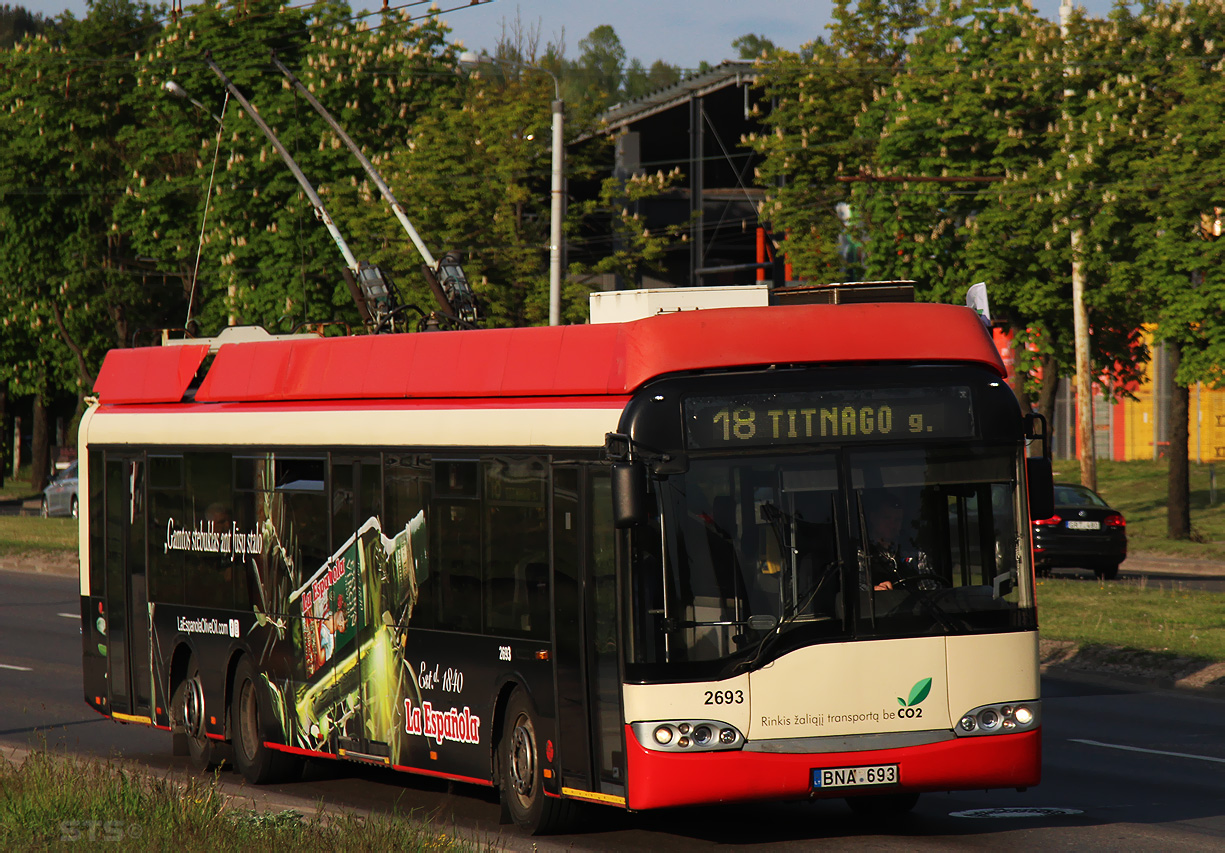 Вильнюс, Solaris Trollino II 15 AC № 2693