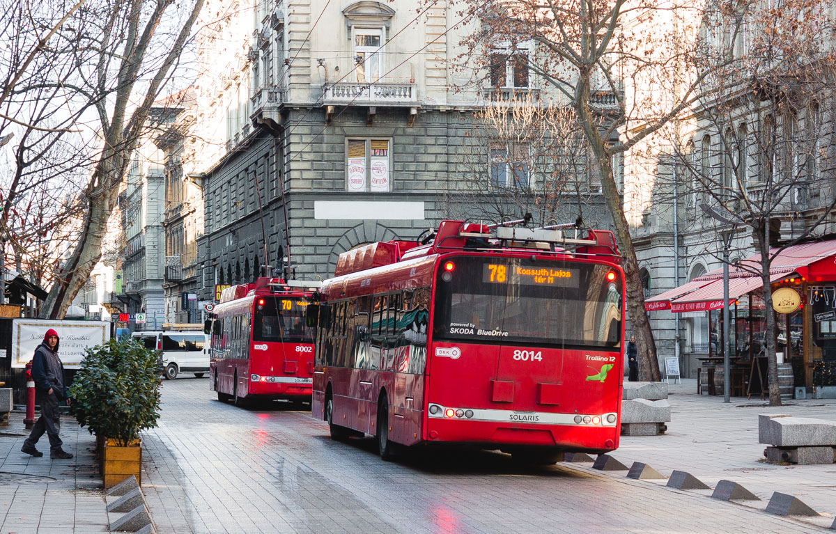 Будапешт, Solaris Trollino III 12 Škoda № 8014