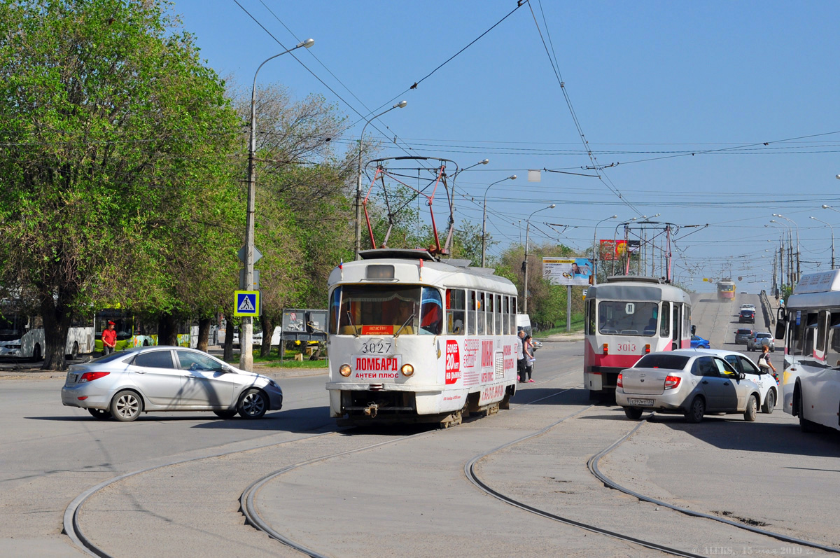 Волгоград, Tatra T3SU (двухдверная) № 3027